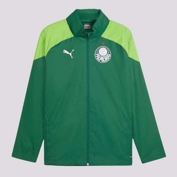 Jaqueta Puma Palmeiras Treino Escudo Masculina - Verde